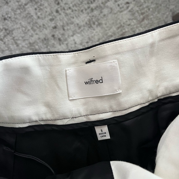 Aritzia Wilfred Gia Elegant Black Women's High-Waisted Pants Sz 6 - Picture 15 of 17